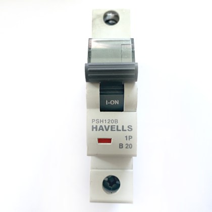 Havells PowerSafe PSH120B B20 20A 20 Amp MCB Circuit Breaker Type B